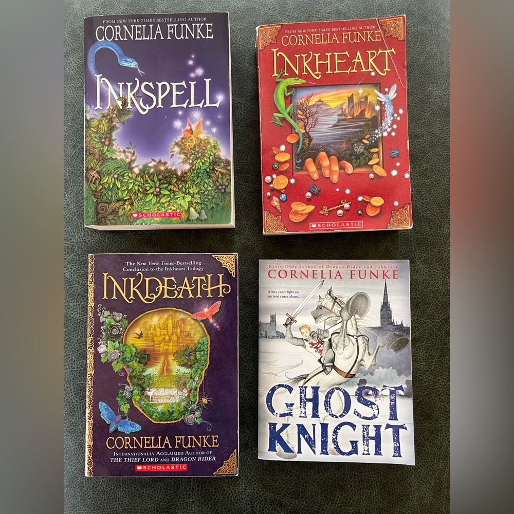 Cornelia Funke Book Set - Inkheart Series and Ghost Knight